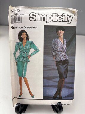 Simplicity 9912 Dress Pattern Size 10 12 14 16 18 Damon Design Vintage! Uncut